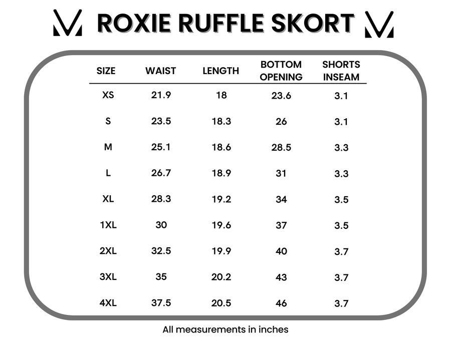 Roxie Ruffle Skort - Navy
