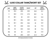 WAREHOUSE ONLY Luxe Collar Tank/Skort Set - Heathered Neutral