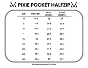 WAREHOUSE Pixie Pocket Halfzip Hoodie - Heathered Navy