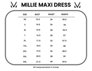 WAREHOUSE ONLY Millie Maxi Dress - Abstract Aqua Breeze FINAL SALE