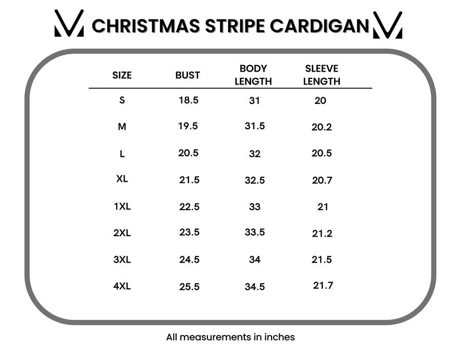 WAREHOUSE Stripe Cardigan - Christmas Stripe