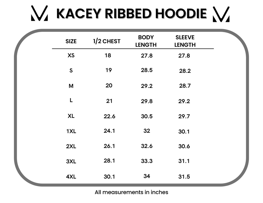 WAREHOUSE Kacey Ribbed Hoodie - Dusty Blue