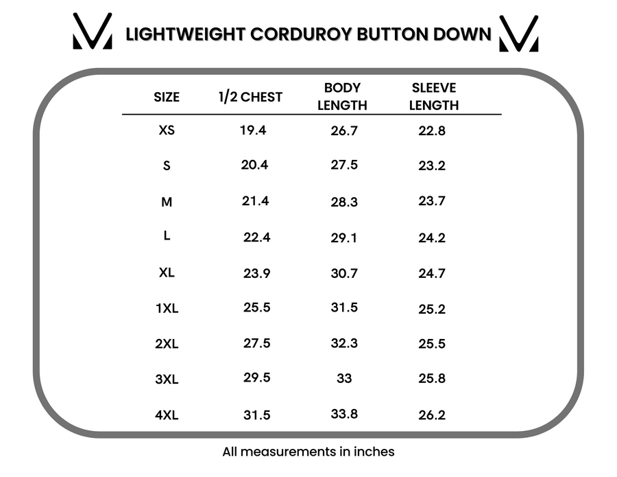 WAREHOUSE Lightweight Corduroy Button Down - Olive