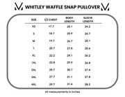 WAREHOUSE Whitley Waffle Snap Pullover - Brown