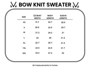 WAREHOUSE ONLY Bethany Bow Knit Sweater - Red