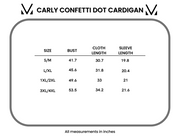 WAREHOUSE Carly Confetti Dot Cardigan - Pumpkin