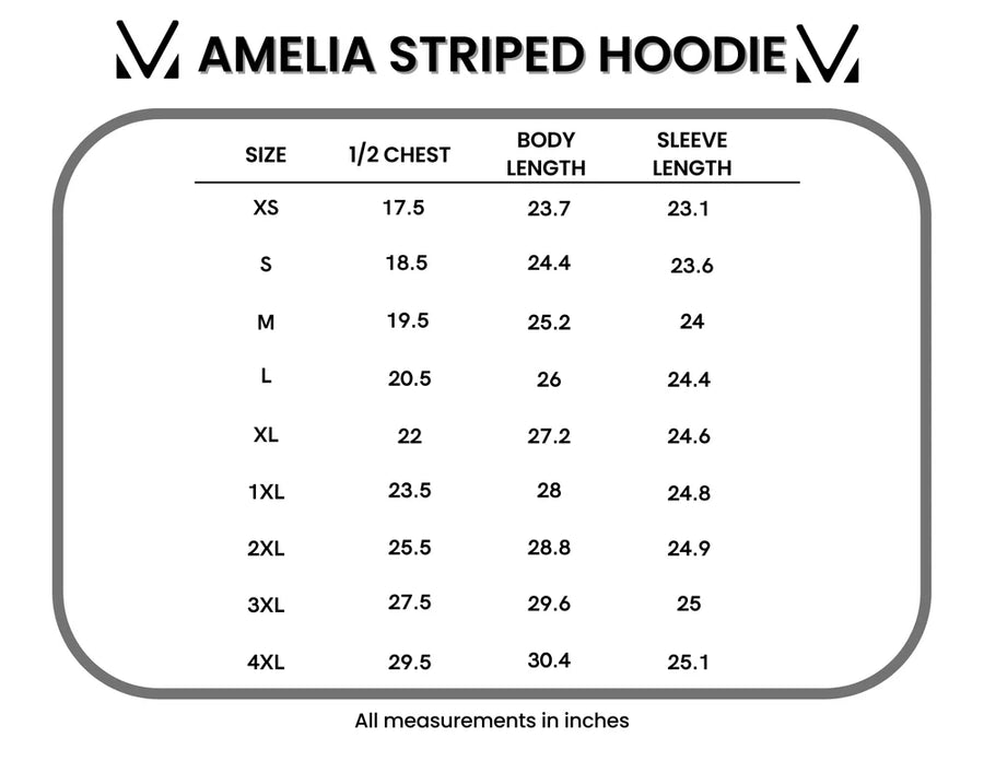 Amelia Striped Hoodie - Green