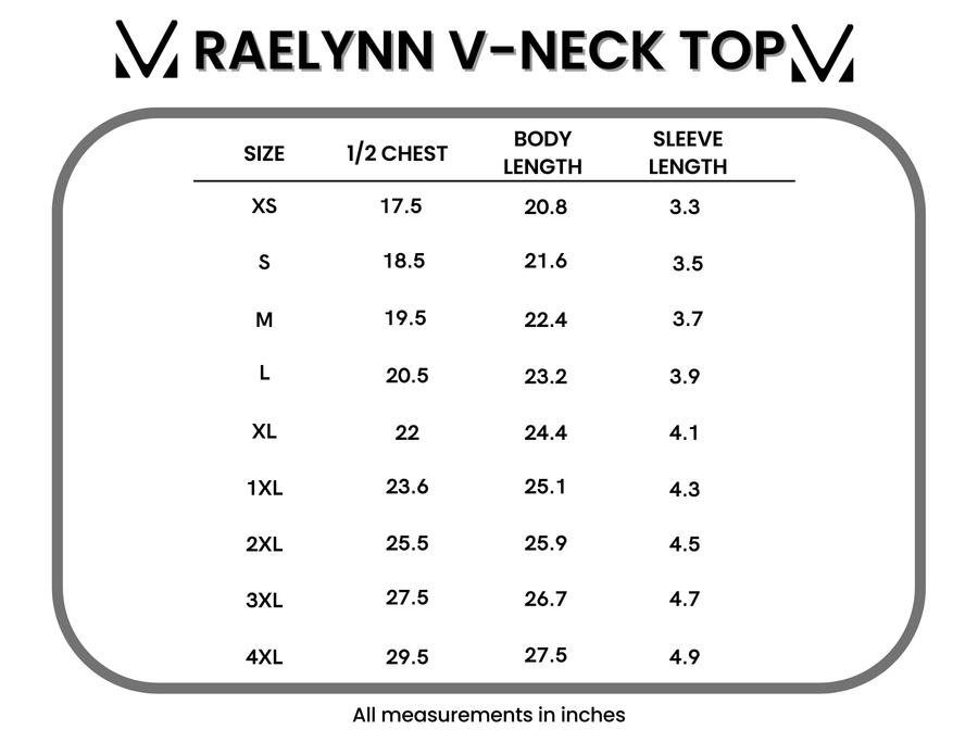 WAREHOUSE ONLY Raelynn V-Neck Top - Petal Gardens FINAL SALE