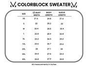 WAREHOUSE Colorblock Sweater - Neutral Mix