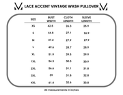 WAREHOUSE ONLY Lace Accent Vintage Wash Pullover - Teal