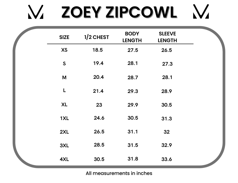 WAREHOUSE ONLY Classic Zoey ZipCowl Sweatshirt - Autumn Leaves and Olive