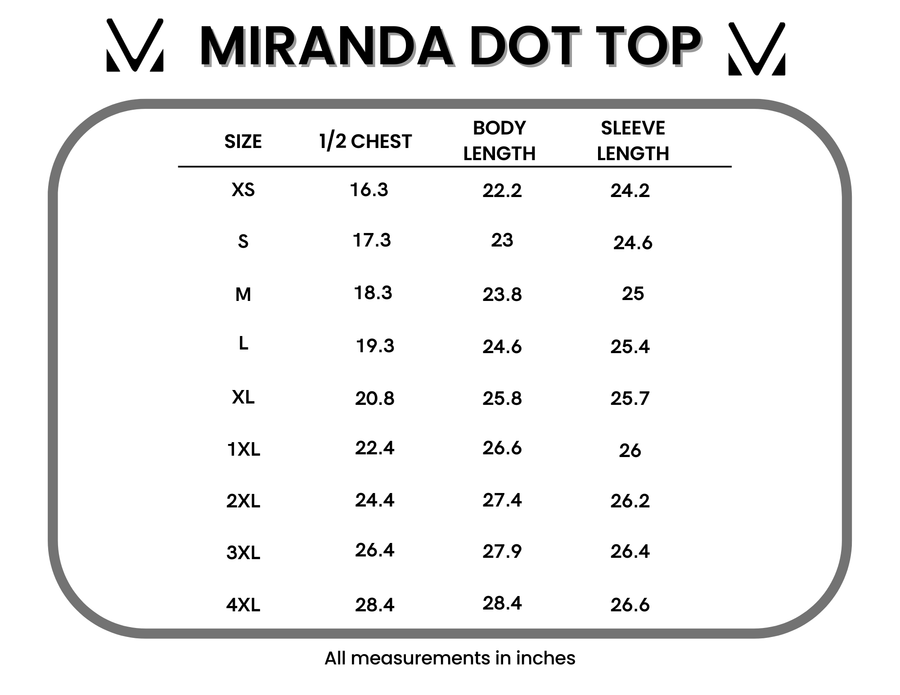 WAREHOUSE ONLY Miranda Dot Top - Brown