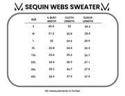 WAREHOUSE ONLY Sequin Webs Sweater