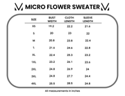 WAREHOUSE ONLY Micro Flower Sweater - Ivory