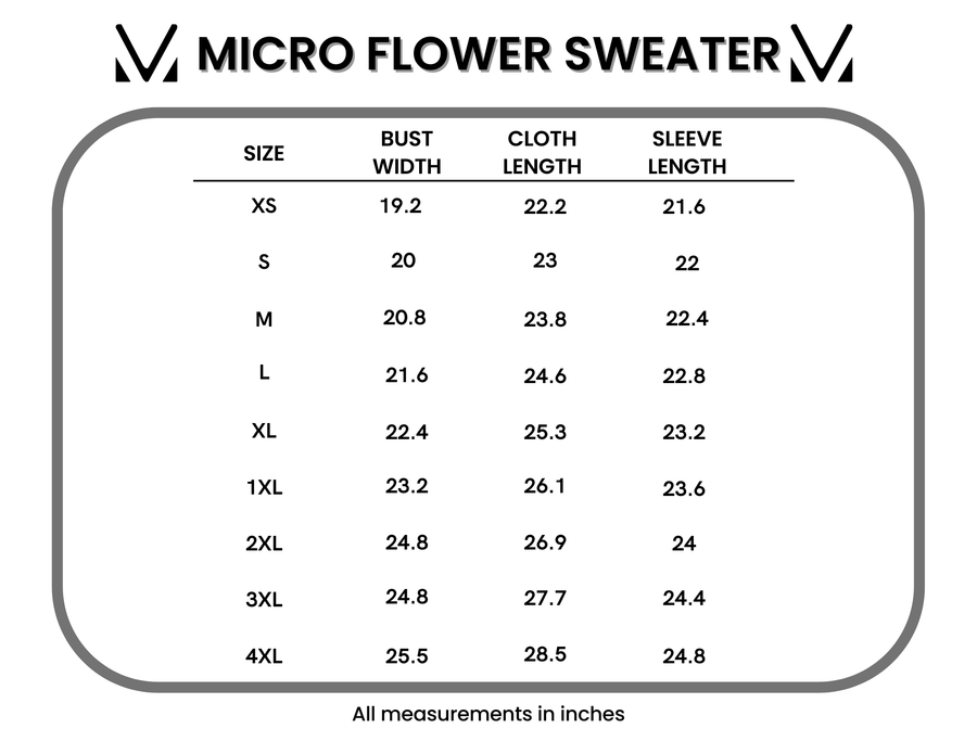 WAREHOUSE ONLY Micro Flower Sweater - Ivory