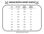 WAREHOUSE ONLY Sarah Ruffle Short Sleeve - Blushwood Floral