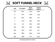 WAREHOUSE ONLY Soft Funnel Neck - Neutral Leaves