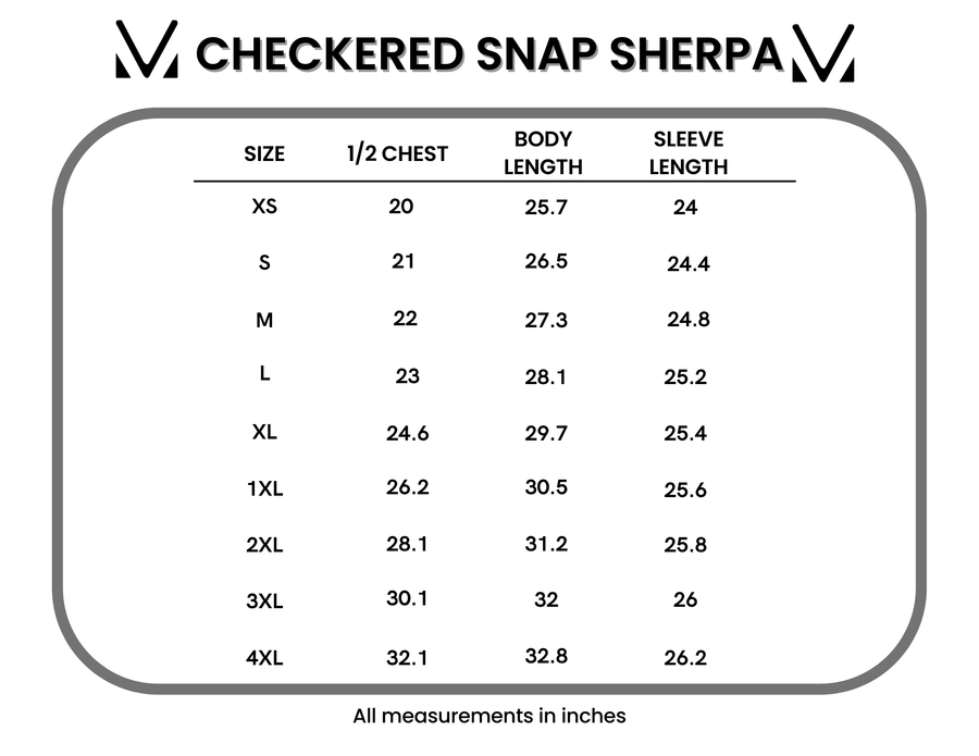 WAREHOUSE ONLY Checkered Snap Sherpa - Ivory