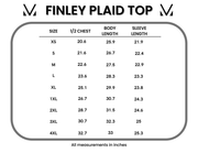 WAREHOUSE ONLY Finley Plaid Top - Olive and Brown