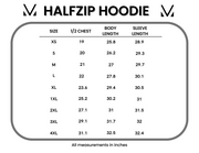 WAREHOUSE HalfZip Hoodie - Purple Abstract