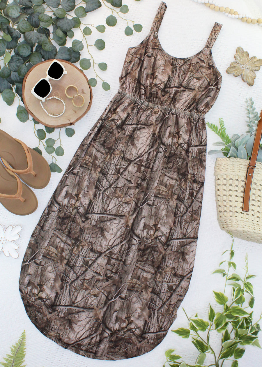 WAREHOUSE ONLY Reagan Dress - Camo FINAL SALE