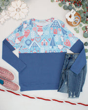 WAREHOUSE ONLY Natalie Pullover - Winter Gnome and Blue