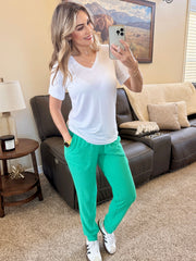 WAREHOUSE Corrine Joggers - Emerald