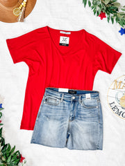 WAREHOUSE Chloe Cozy Tee - Red