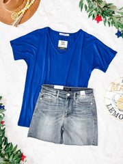 WAREHOUSE Chloe Cozy Tee - Royal Blue