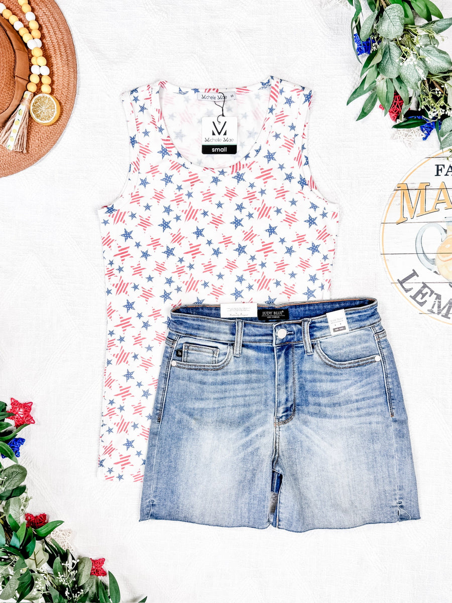 WAREHOUSE Ava Tank - American Stars and Stripes