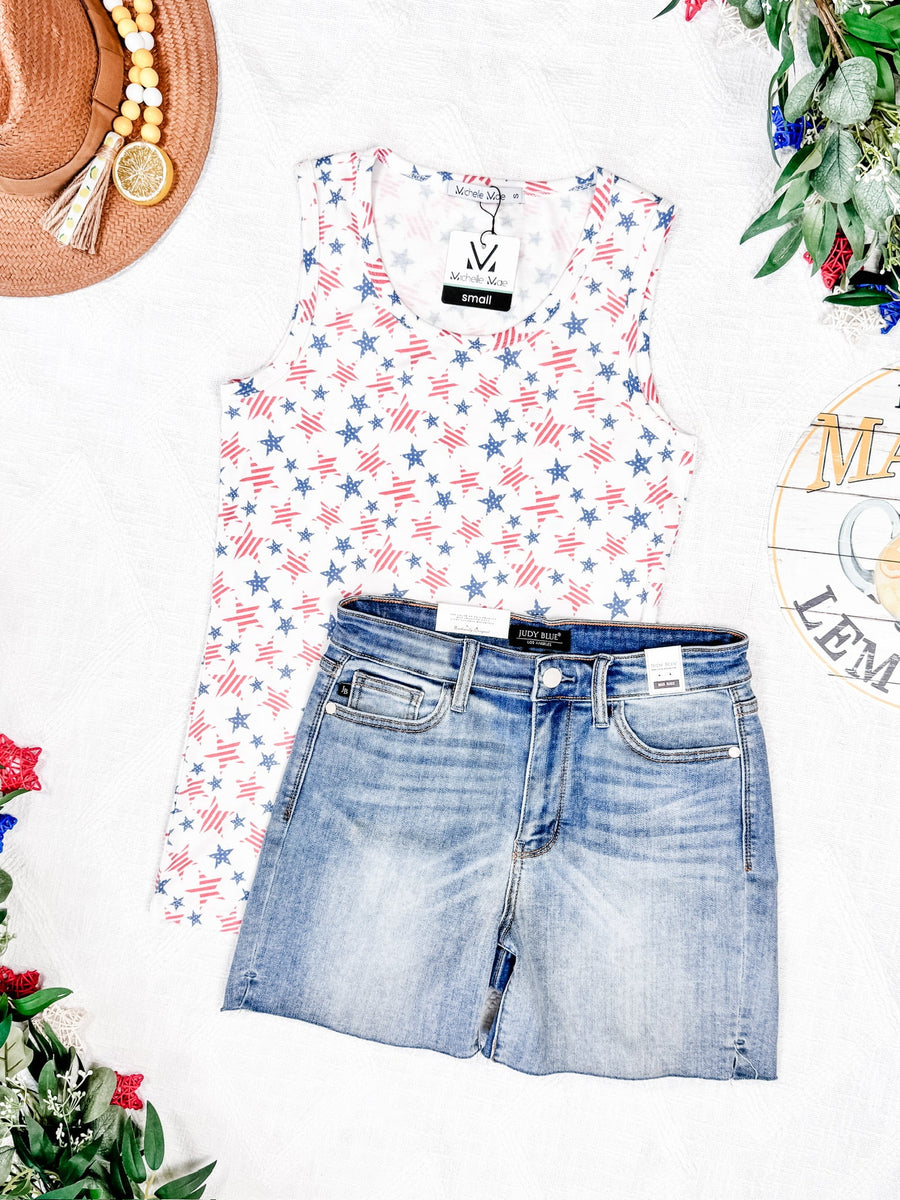 WAREHOUSE Ava Tank - American Stars and Stripes