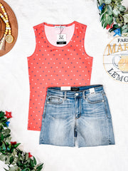 WAREHOUSE Ava Tank - Red Freedom Stars