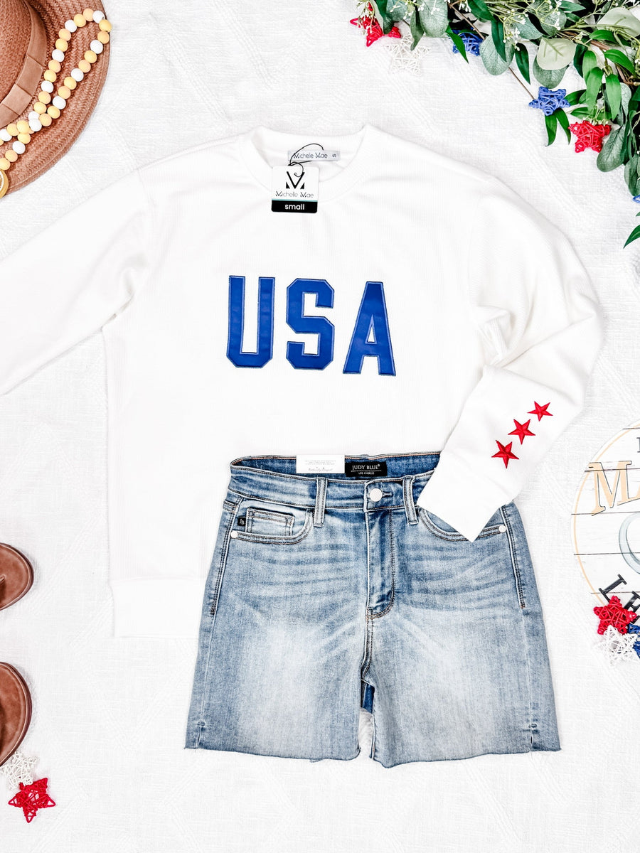 WAREHOUSE USA Pullover - White