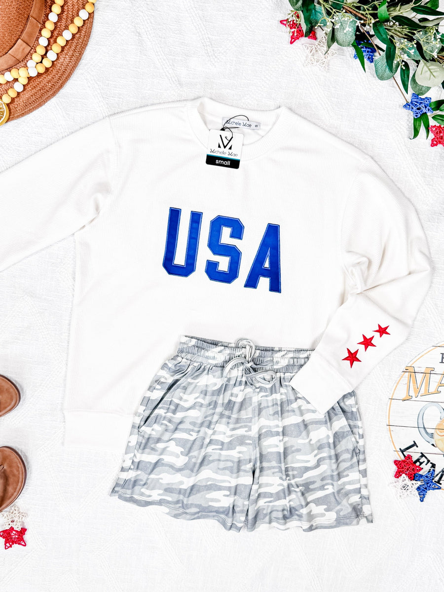 WAREHOUSE USA Pullover - White