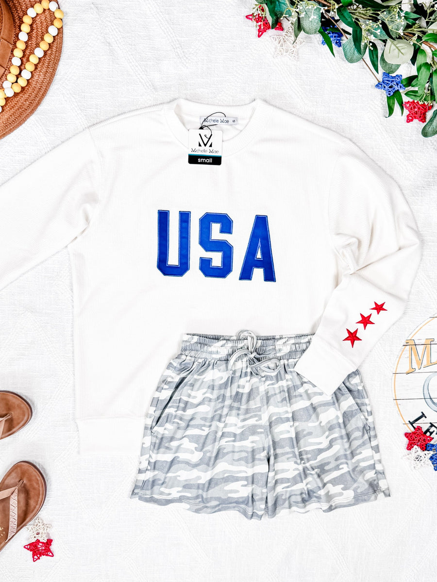 WAREHOUSE USA Pullover - White