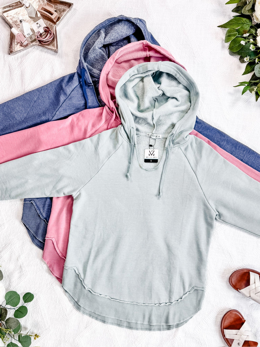WAREHOUSE Vintage Wash Beach Hoodie - Nautical Navy