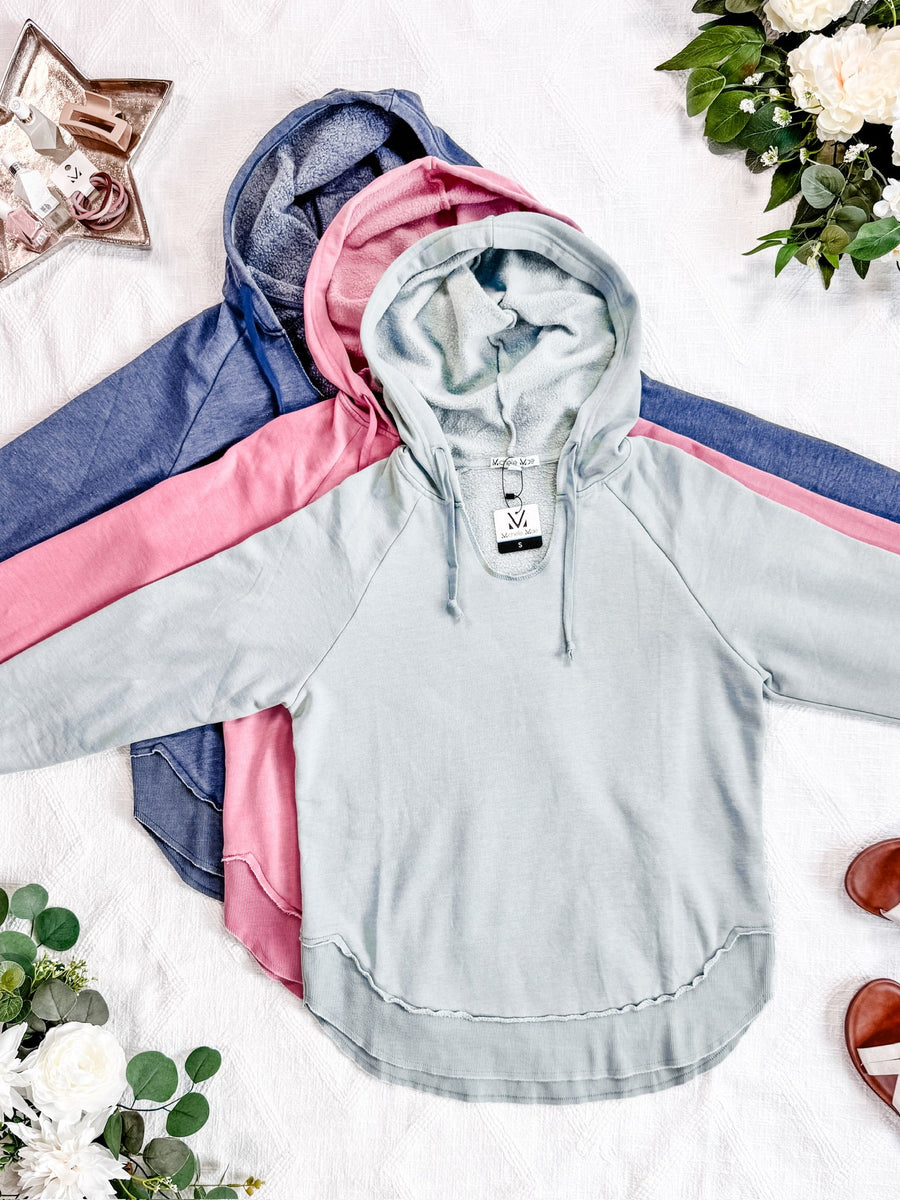 WAREHOUSE Vintage Wash Beach Hoodie - Nautical Navy