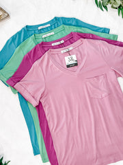 WAREHOUSE Sophie Pocket Tee - Magenta