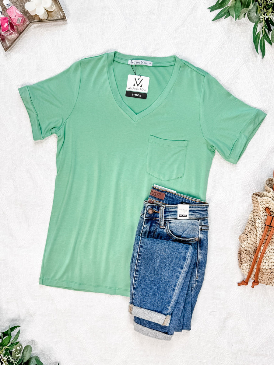 WAREHOUSE Sophie Pocket Tee - Mint