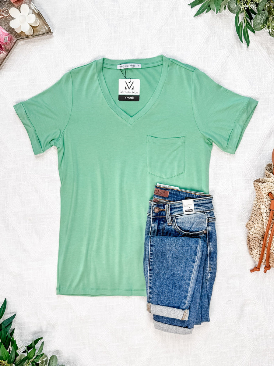 WAREHOUSE Sophie Pocket Tee - Mint