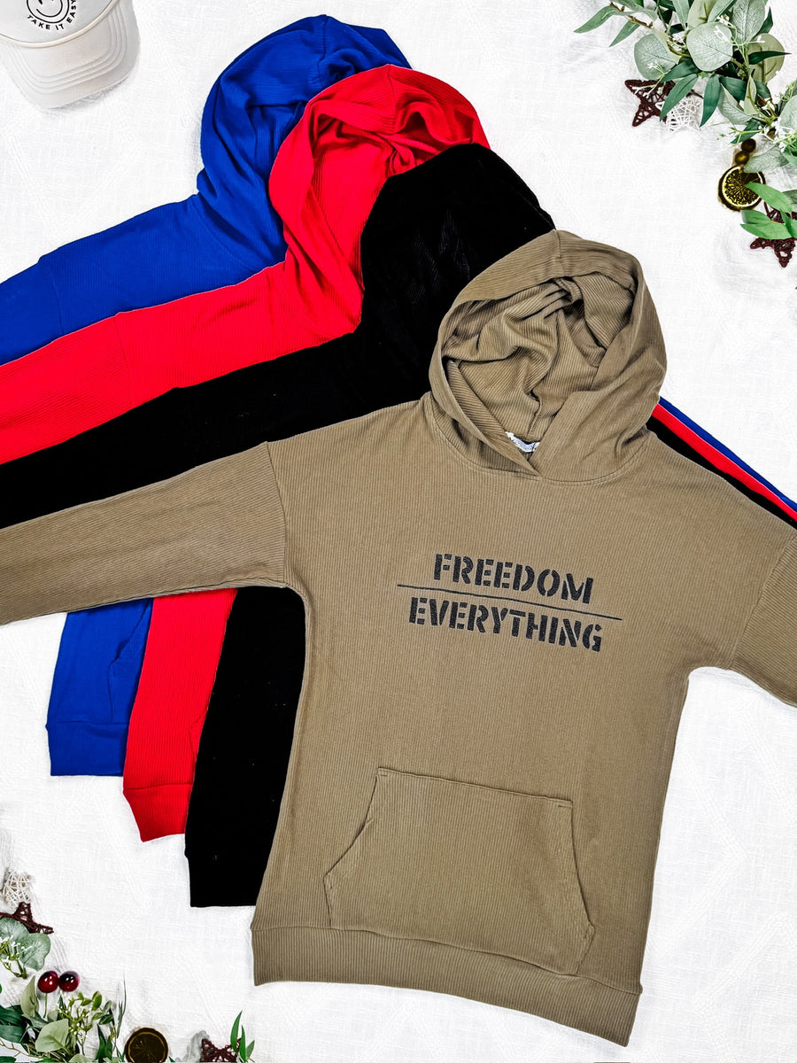 WAREHOUSE Corrine Embroidered Hoodie - In God We Trust