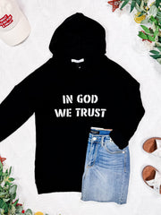 WAREHOUSE Corrine Embroidered Hoodie - In God We Trust
