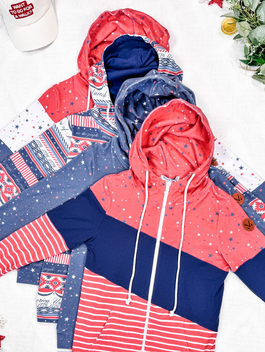 WAREHOUSE HalfZip Hoodie - American Roots