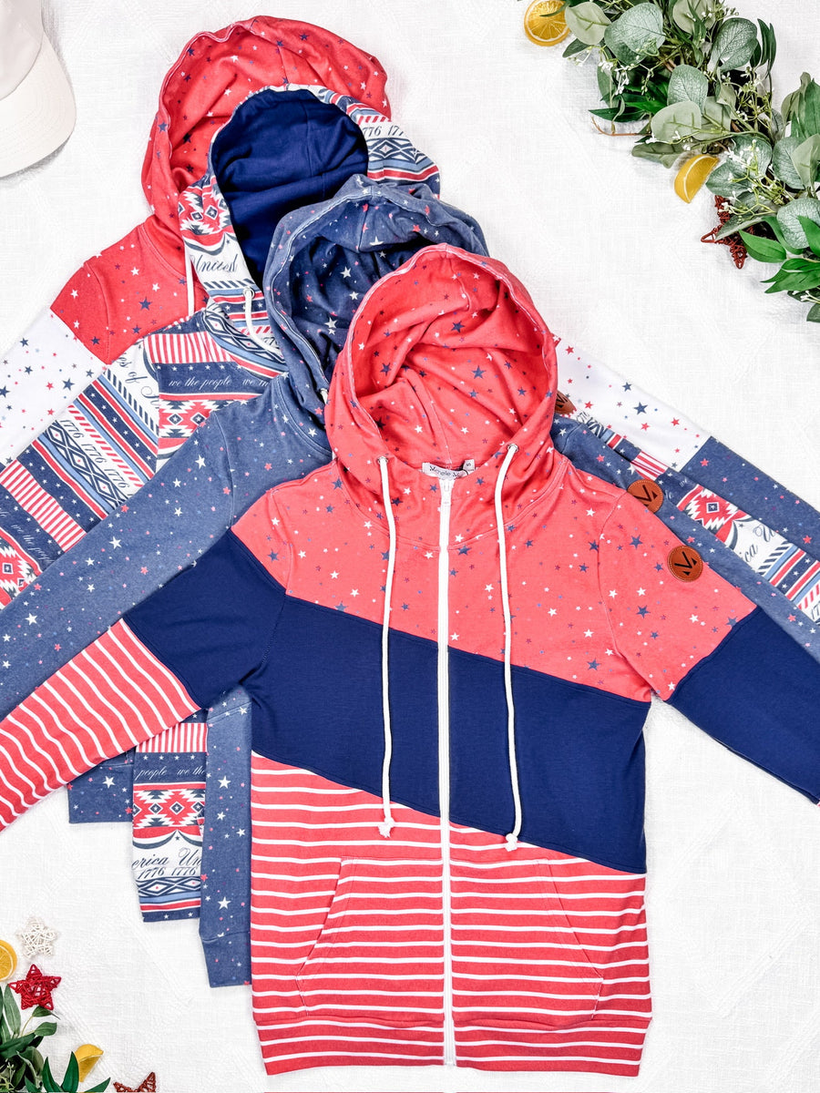 WAREHOUSE HalfZip Hoodie - American Roots