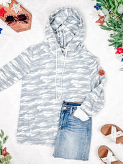 WAREHOUSE Hailey Pullover Hoodie - Camo