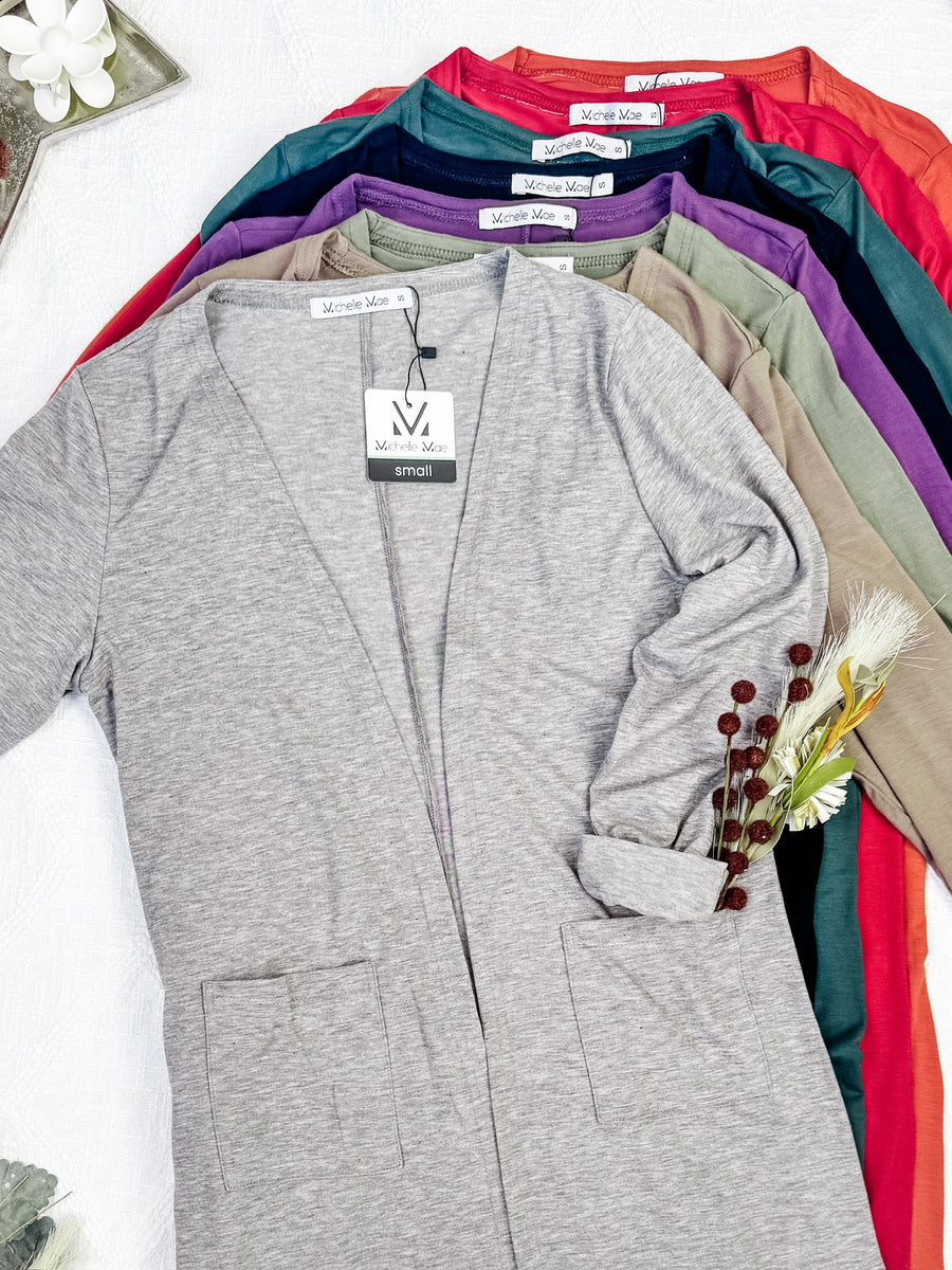 WAREHOUSE Classic Cardigan - Pumpkin FINAL SALE