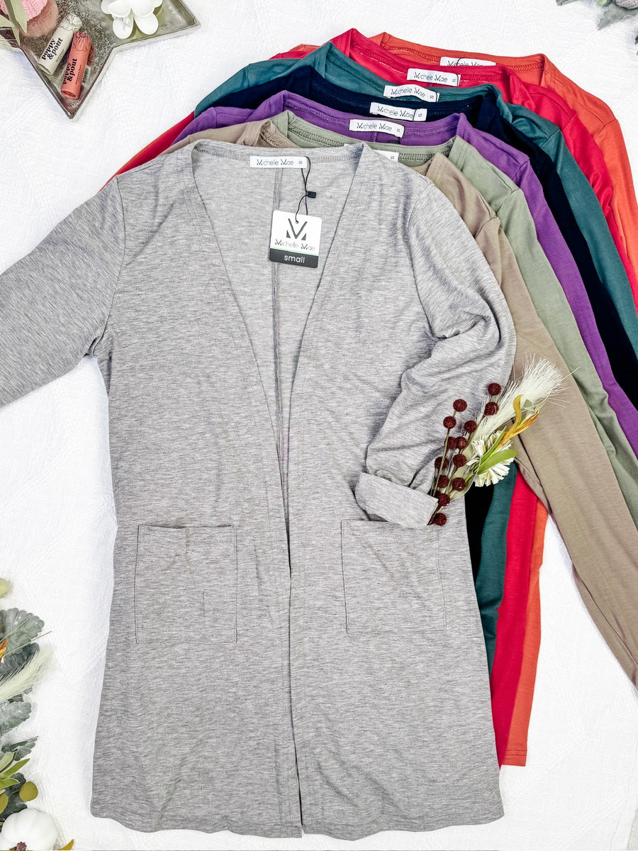 WAREHOUSE Classic Cardigan - Pumpkin FINAL SALE