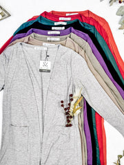 WAREHOUSE Classic Cardigan - Pumpkin FINAL SALE