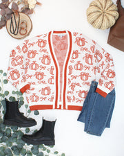 WAREHOUSE ONLY Pumpkins Pocket Cardigan
