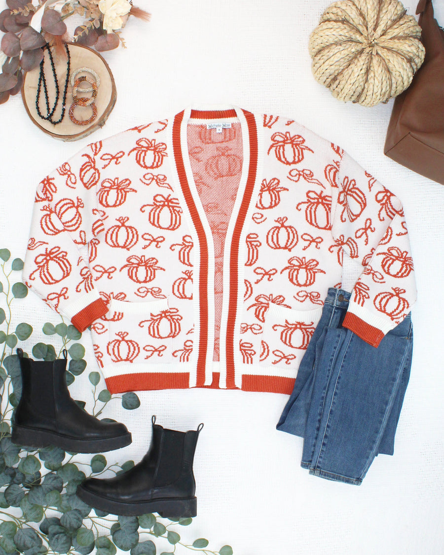 WAREHOUSE ONLY Pumpkins Pocket Cardigan